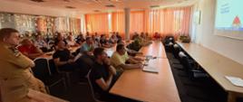 Spotkanie z Prezesami Gminnymi ZOSP, Komendantami Gminnymi ZOSP oraz Prezesami OSP KSRG w KM PSP w Kaliszu