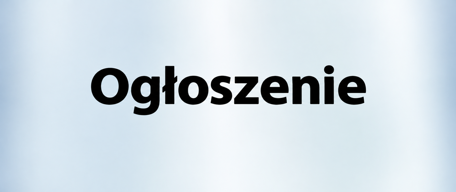 Ogłoszenie