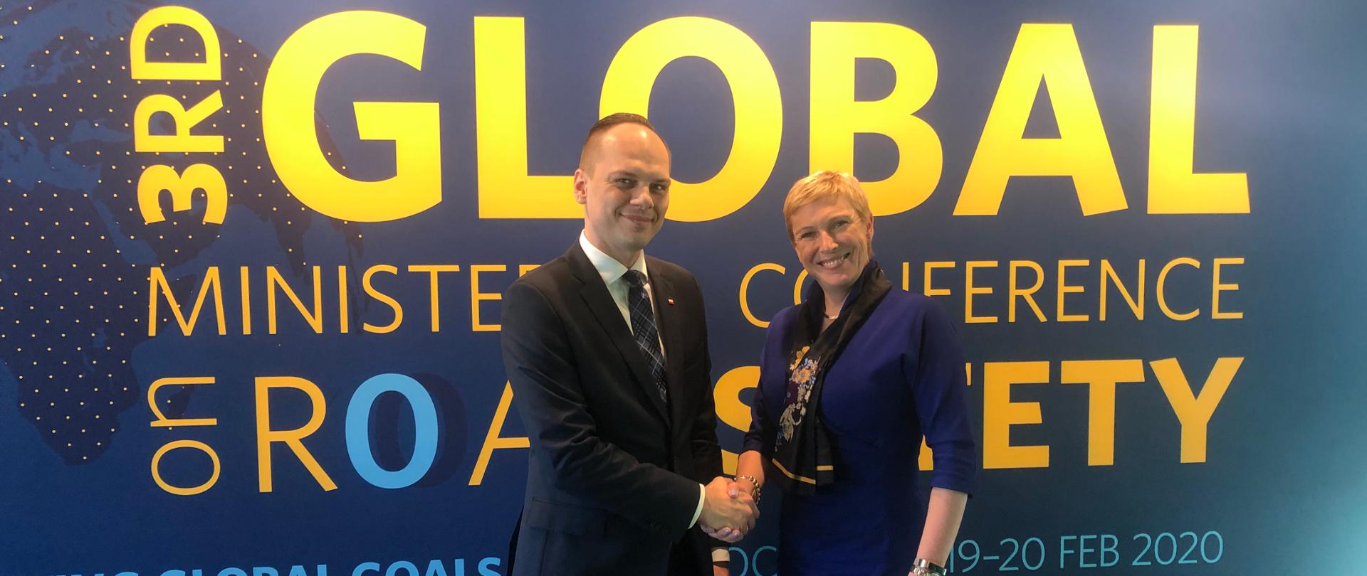 Wiceminister infrastruktury Rafał Weber spotkał się z podsekretarz stanu w Departamencie Transportu Wielkiej Brytanii, baronessą Charlotte Vere