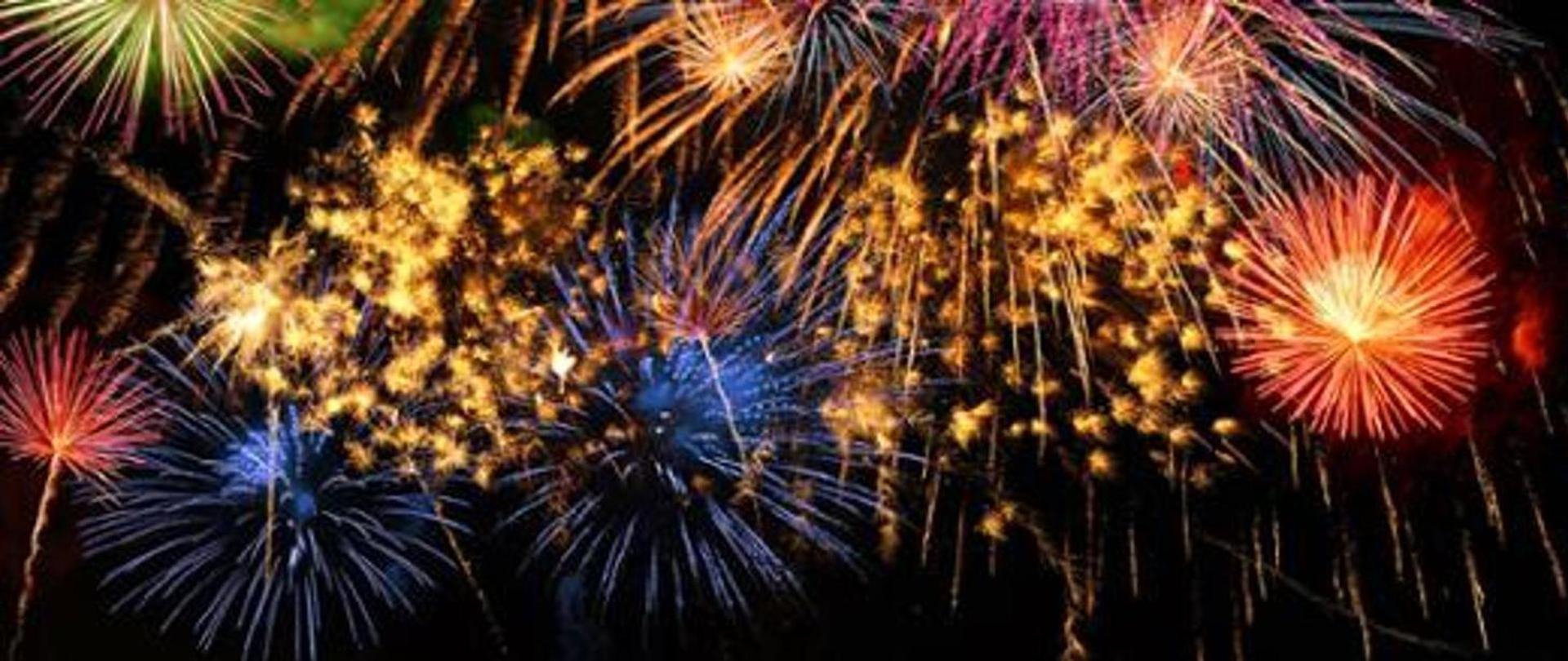 grafika z fajerwerkami