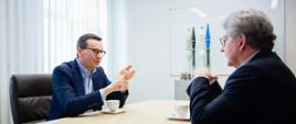 Spotkanie premiera Mateusza Morawieckiego z unijnym komisarzem ds. rynku wewnętrznego Thierrym Bretonem.