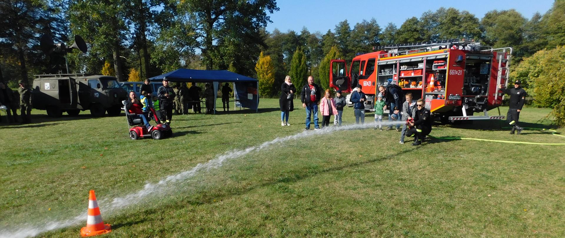 konkurencja kierowania prądu gaśniczego do celu