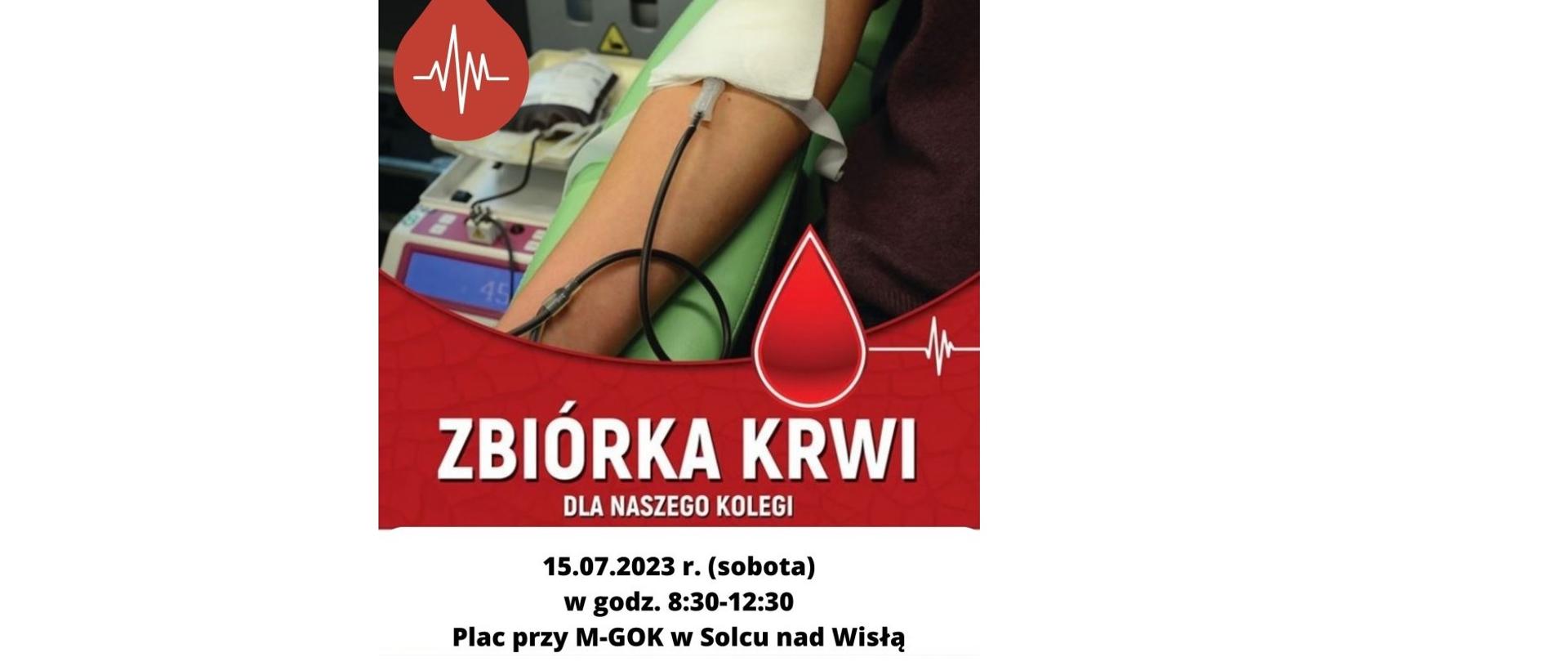 Zbiórka krwi dla strażaka z OSP Solec nad Wisłą