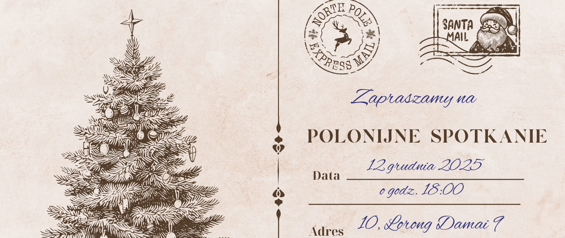 Kartka świąteczna - zaproszenie