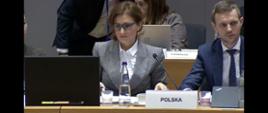 Minister zdrowia Ewa Krajewska na posiedzeniu EPSCO
