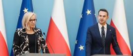 Konferencja prasowa Minister Klimatu i Środowiska P. Hennig-Kloski oraz rzecznika rządu, Ministra A. Szłapki