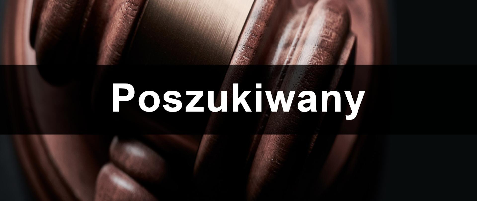 Baner poszukiwany. W tle młotek
