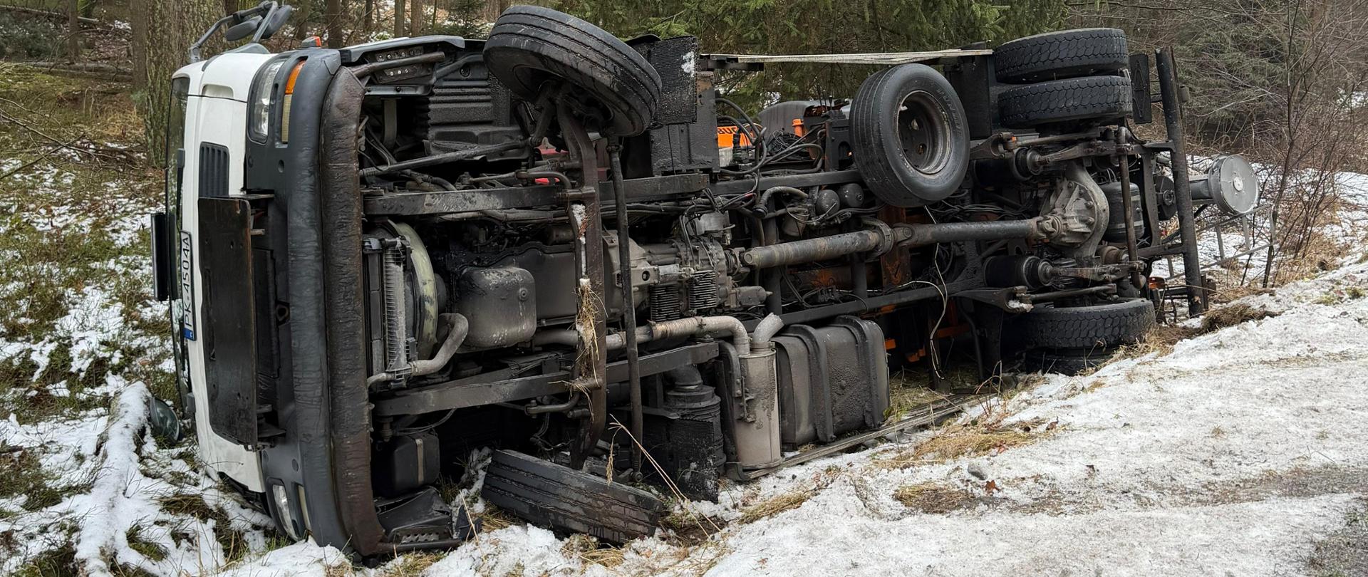 Oblodzenie przyczyną kilku zdarzeń na terenie KM PSP Kalisz