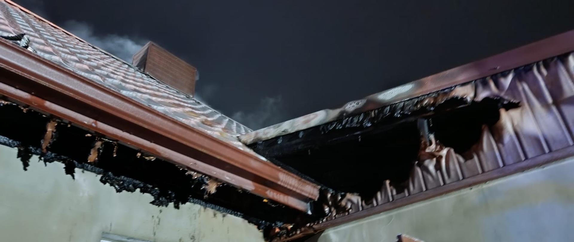 Pożar budynku mieszkalnego w miejscowości Ruszków Pierwszy