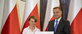 Prezydent Andrzej Duda i minister Jadwiga Emilewicz - podpisanie PSA