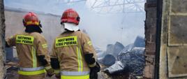 Pożar budynku magazynowego w Jaksicach