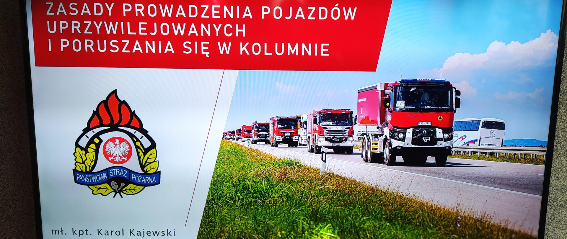 Zdjęcie strony tytułowej prezentacji