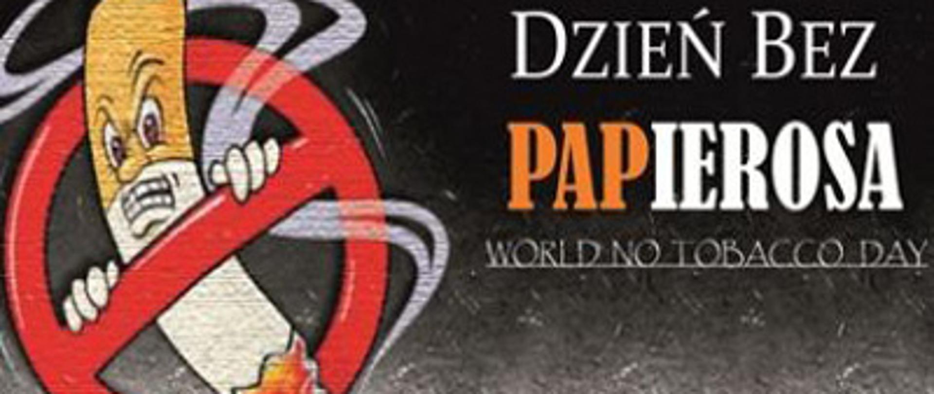 Światowy Dzień Bez Papierosa - napis