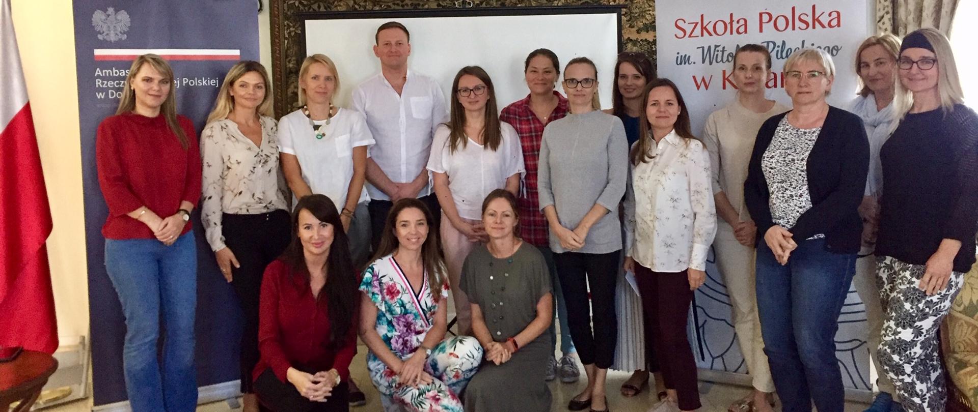 Warsztaty z zakresu 2-języczności dla wolontariuszy Szkoły PL w Katarze 2019