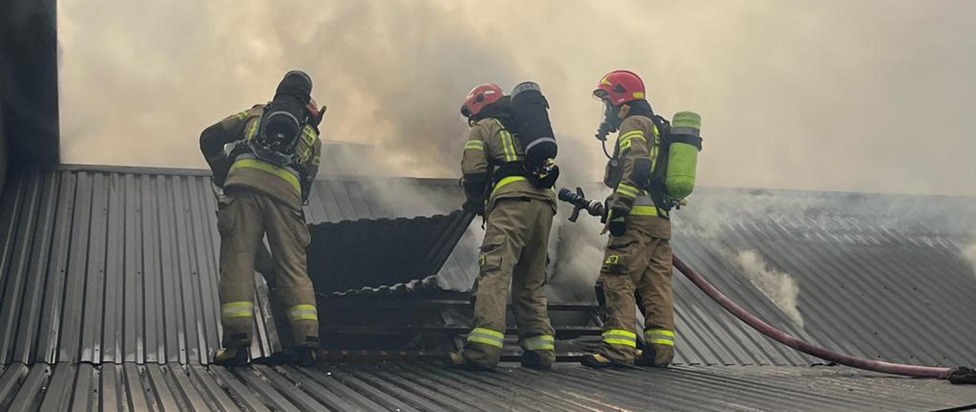 Pożar w zakładzie mięsnym w Pijanowie