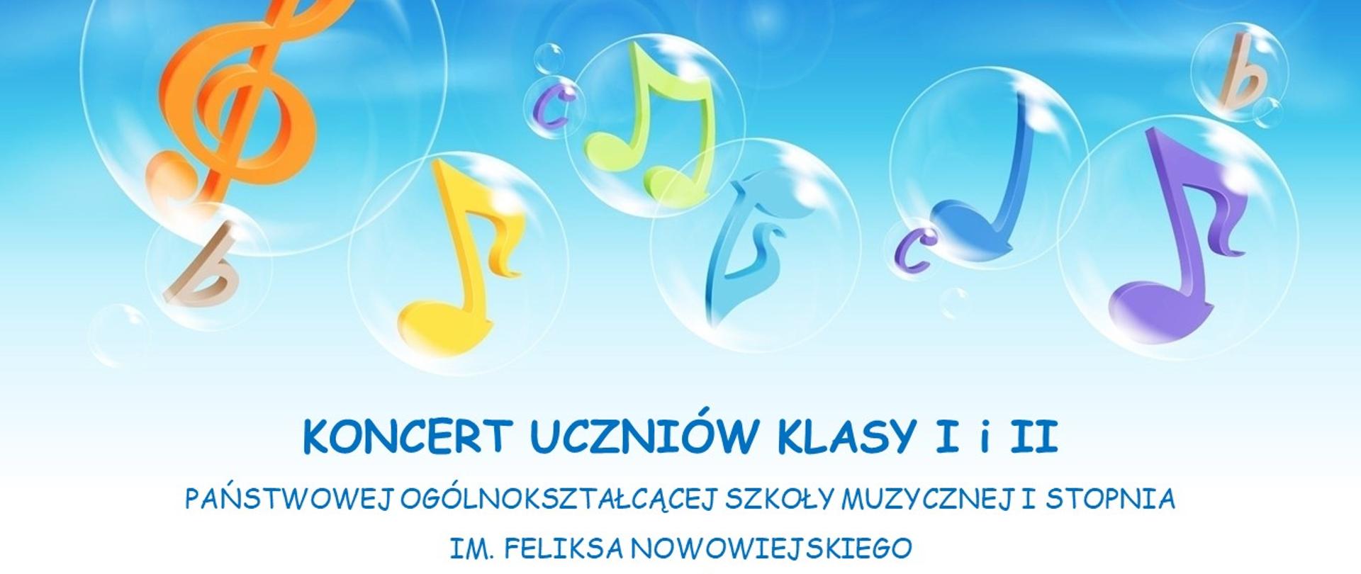 Plakat Koncertu Uczniów Klasy I i II - sekcja klawiszowa - 12.12.2023 godz. 16:00