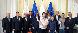 Medaliści mistrzostw Europy w podnoszeniu ciężarów z wizytą w Ministerstwie Sportu i Turystyki