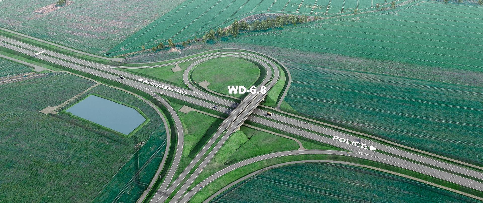 Wizualizacja węzła Będargowo