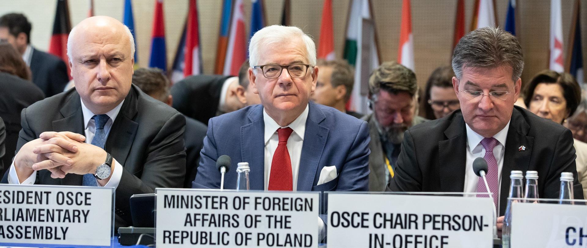 Min. Jacek Czaputowicz podczas OBWE Human Dimension Implementation Meeting 2019 