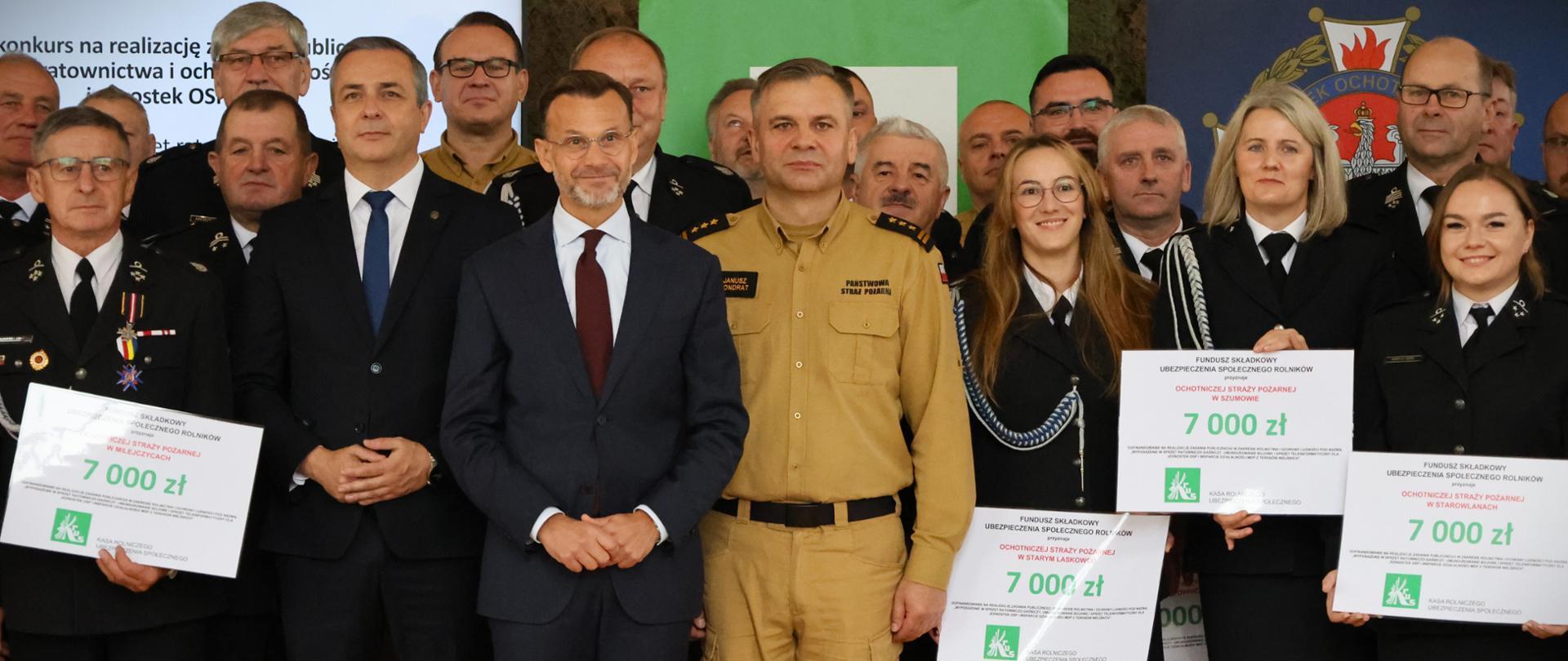 Wsparcie finansowe przekazane przez Kasę Rolniczego Ubezpieczenia społecznego na rzecz 52 jednostek OSP z terenu województwa podlaskiego