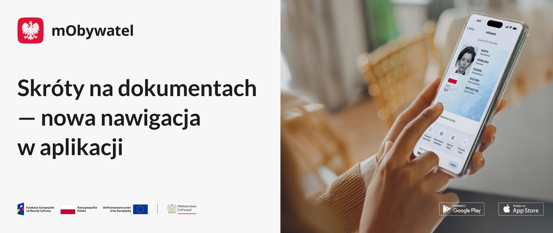 Skróty na dokumentach – więcej wygody w mObywatelu 