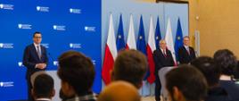 Premier Mateusz Morawiecki podczas konferencji po posiedzeniu RM.