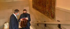 Ambasador Krzysztof Olendzki i Dyrektor Zamku Franci Jagodica