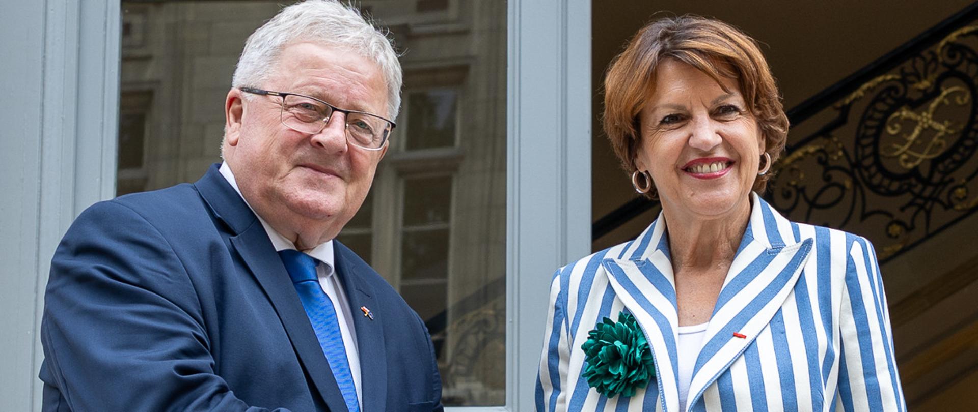 Minister Czesław Siekierski with Minister Annie Genevard