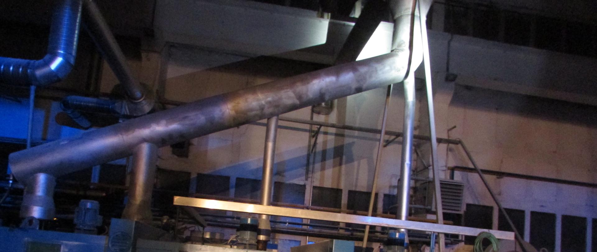 POŻAR W HALI PRODUKCYJNEJ