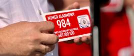  naklejka z numerem alarmowym 984