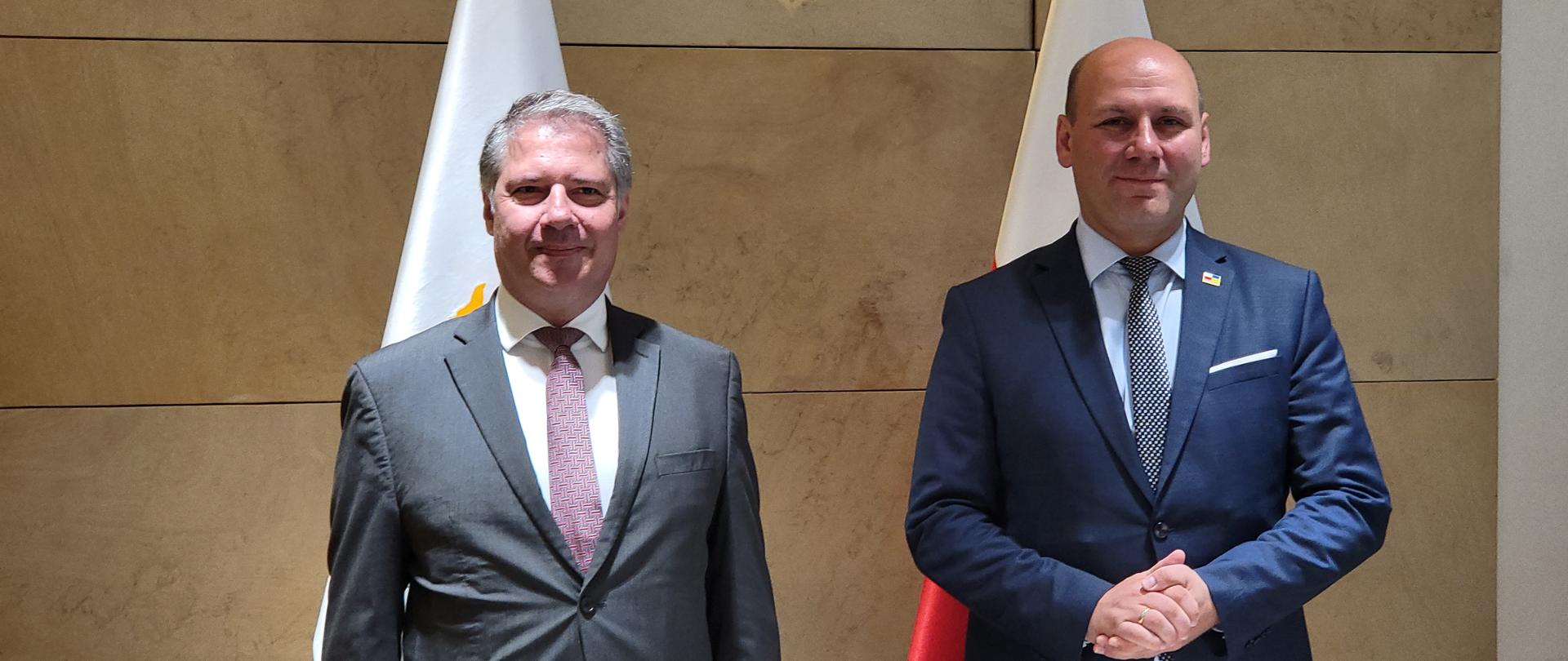 Deputy foreign minister Szymon Szynkowski vel Sęk meets his Cypriot counterpart Kornelios S. Korneliou