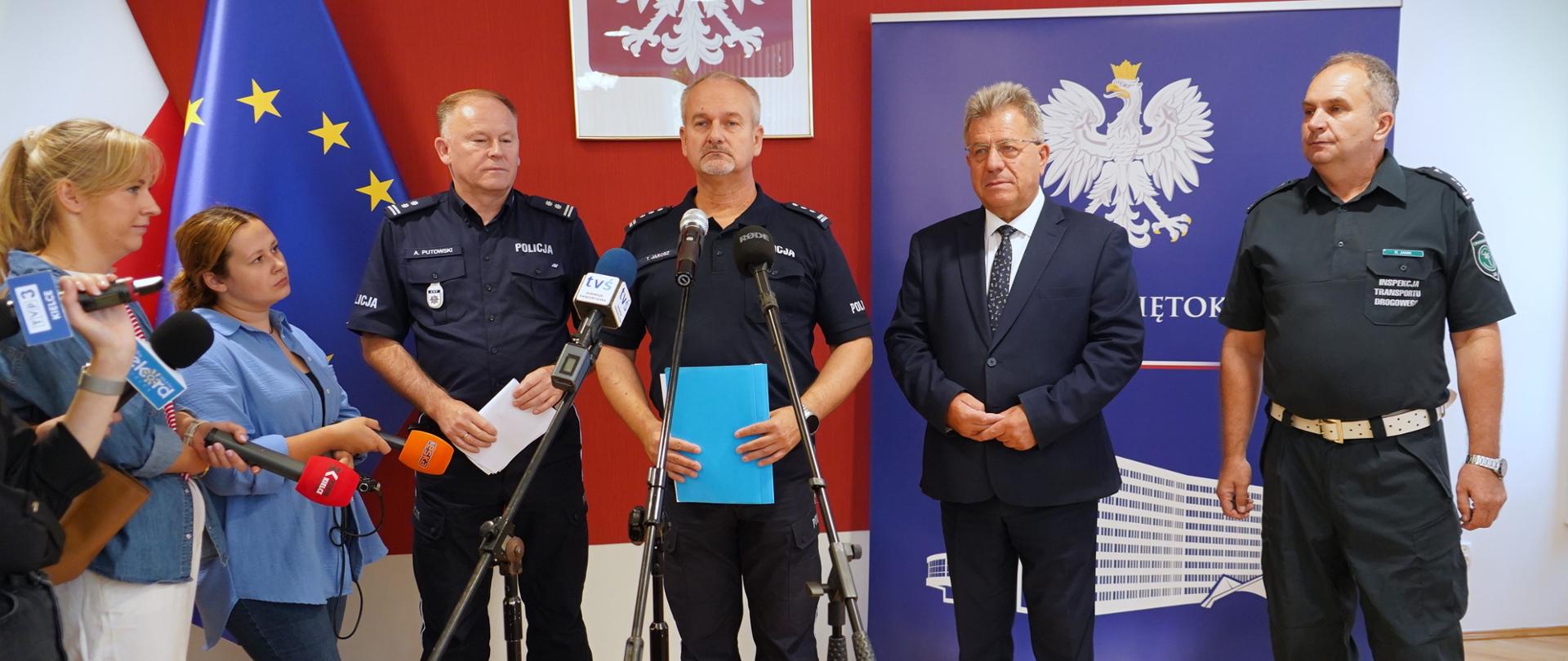 Briefing prasowy wojewody Józefa Bryka