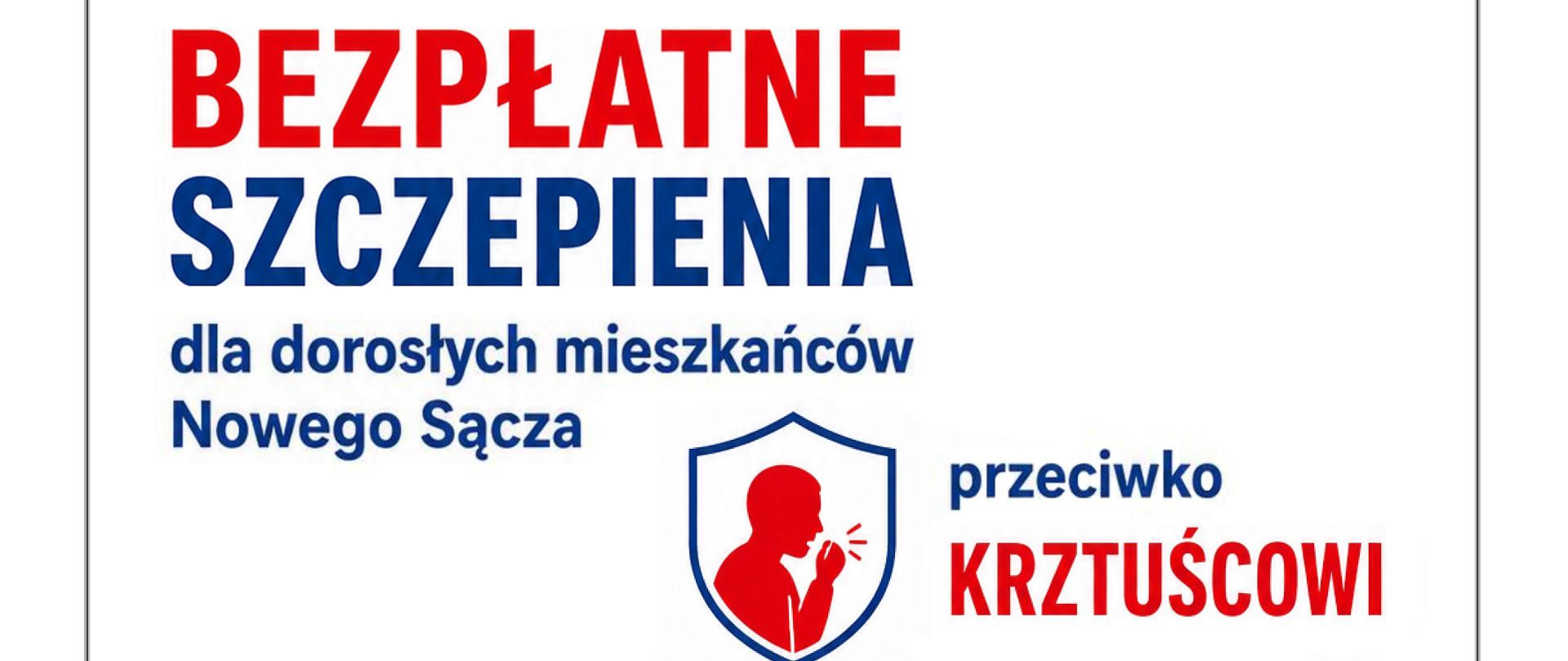 Informacja odnośnie bezpłatnego szczepienia przeciwko krztuścowi organizowanych w CM Batorego
