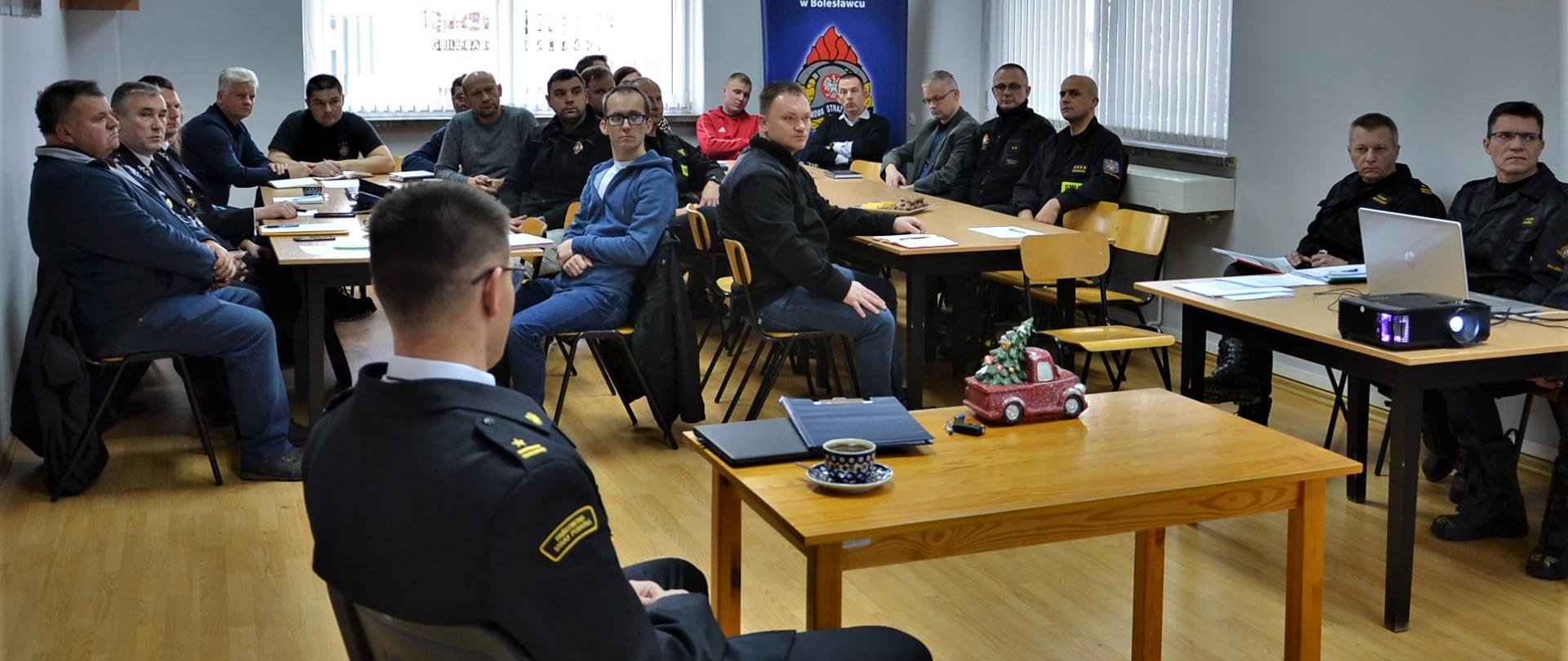 Spotkanie z-cy DKW ze strażakami OSP z powiatu bolesławieckiego