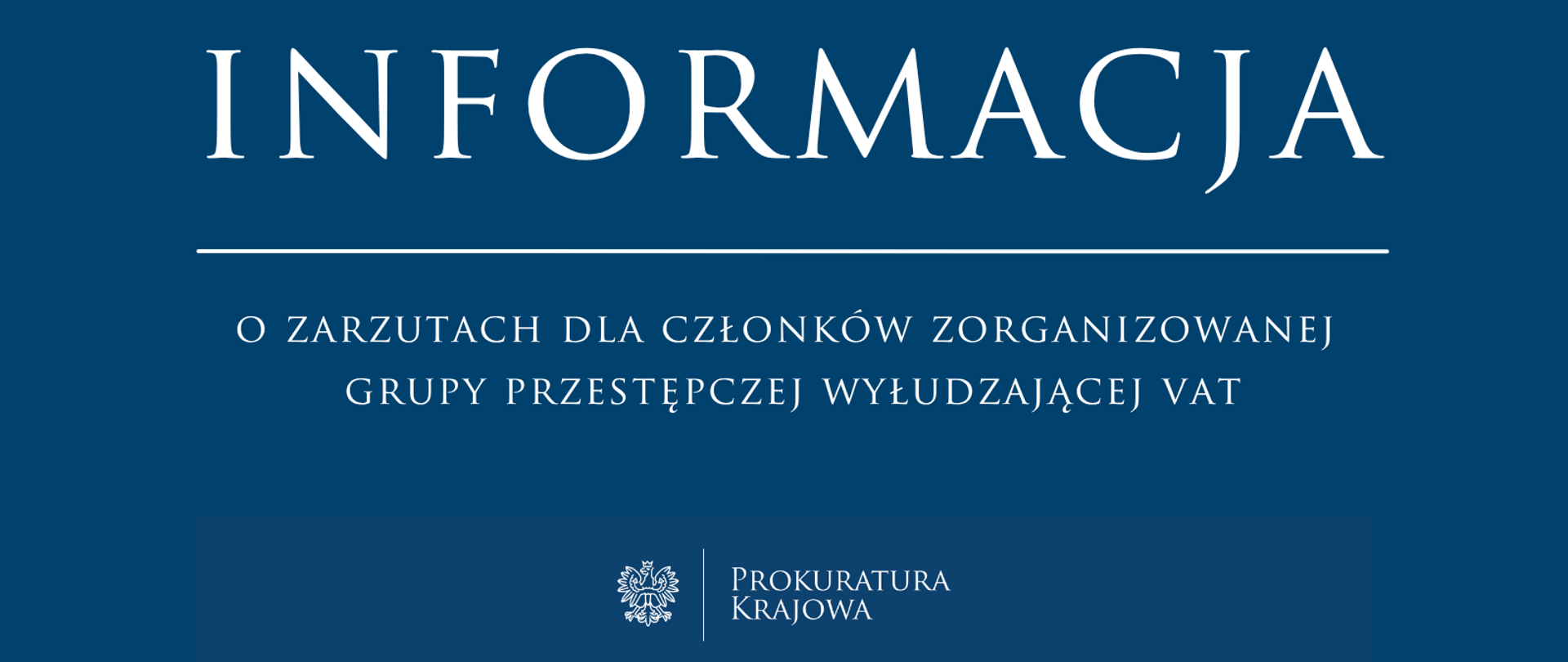 Zarzuty dla członków zorganizowanej grupa przestępczej wyłudzającej VAT