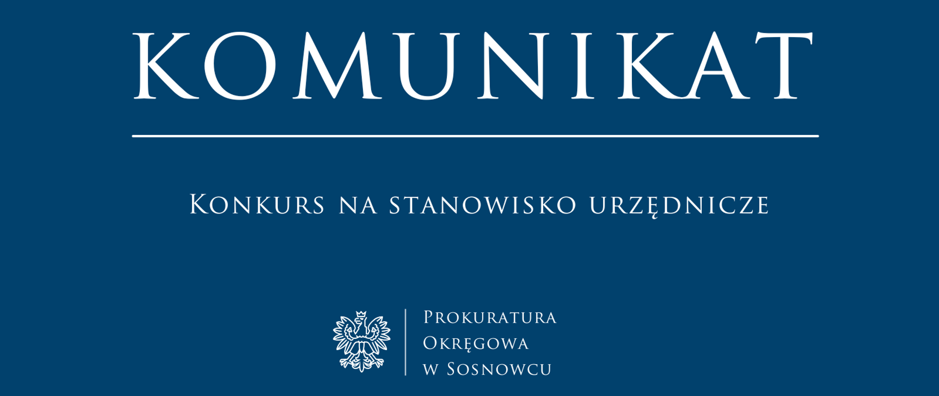 Konkurs na stanowisko urzędnicze