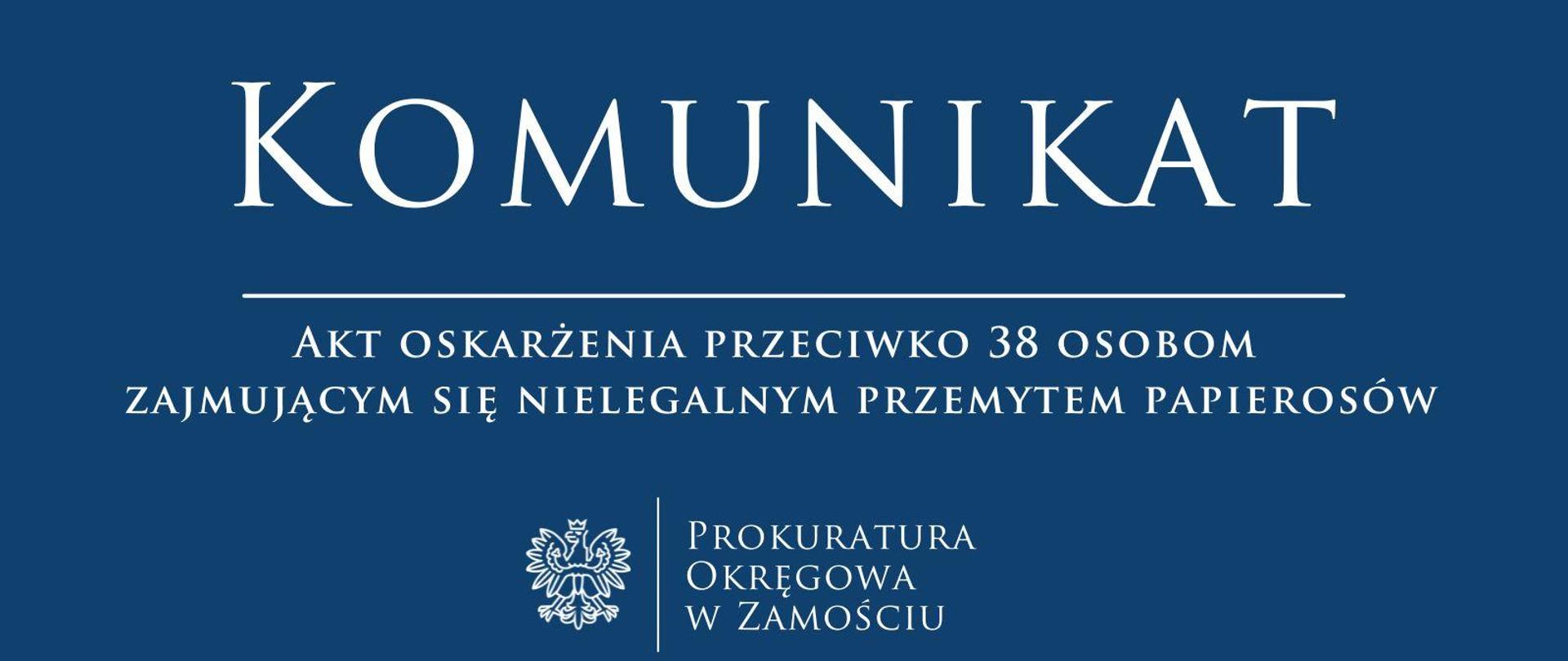 Nielegalny przemyt papierosów komunikat