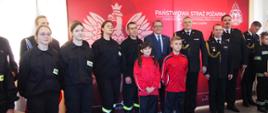 Uroczystość wręczenia promes dla Ochotniczych Straży Pożarnych na zakup sprzętu dla członków Młodzieżowych Drużyn Pożarniczych z terenu miasta Jastrzębie-Zdrój

