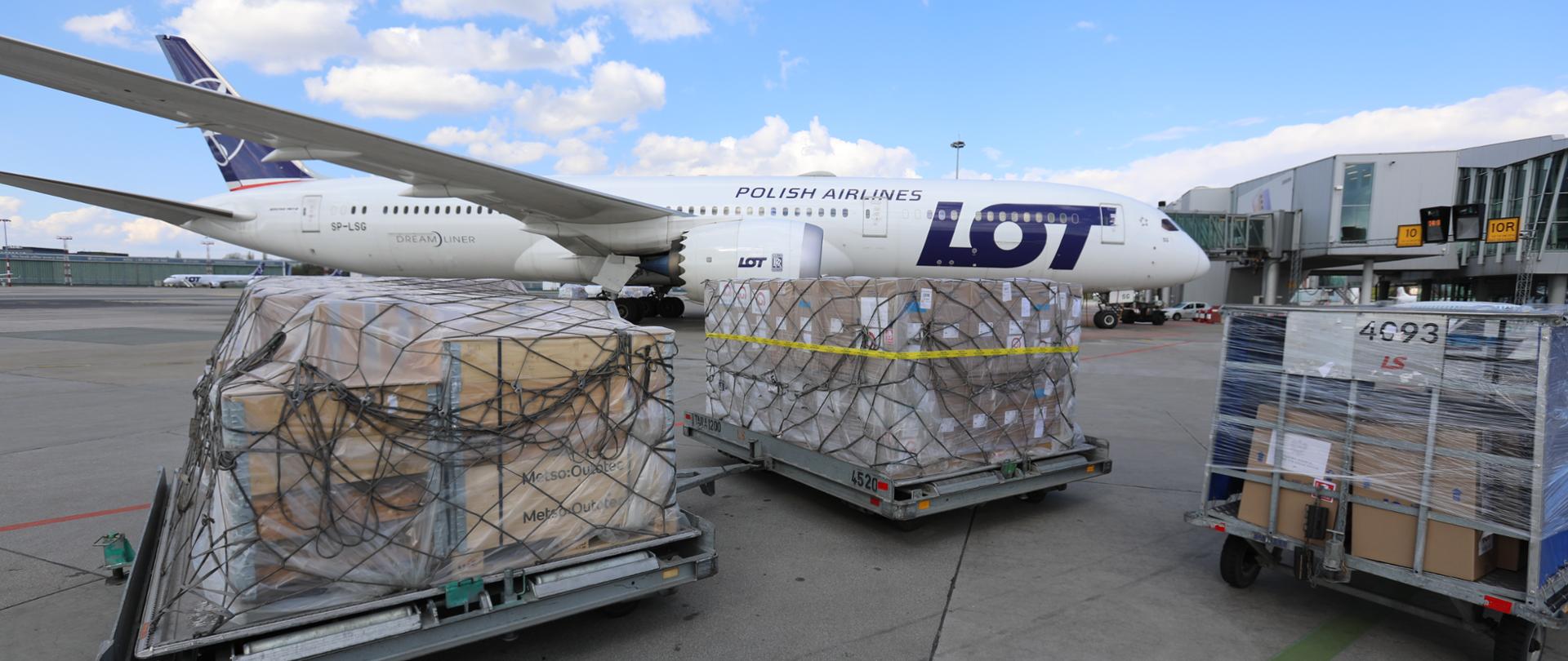 Polish humanitarian aid for India photo: Chopin Airport