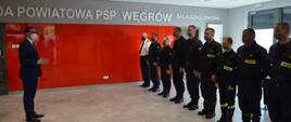 Wizyta Pana Premiera Mateusza Morawieckiego w KP PSP w Węgrowie