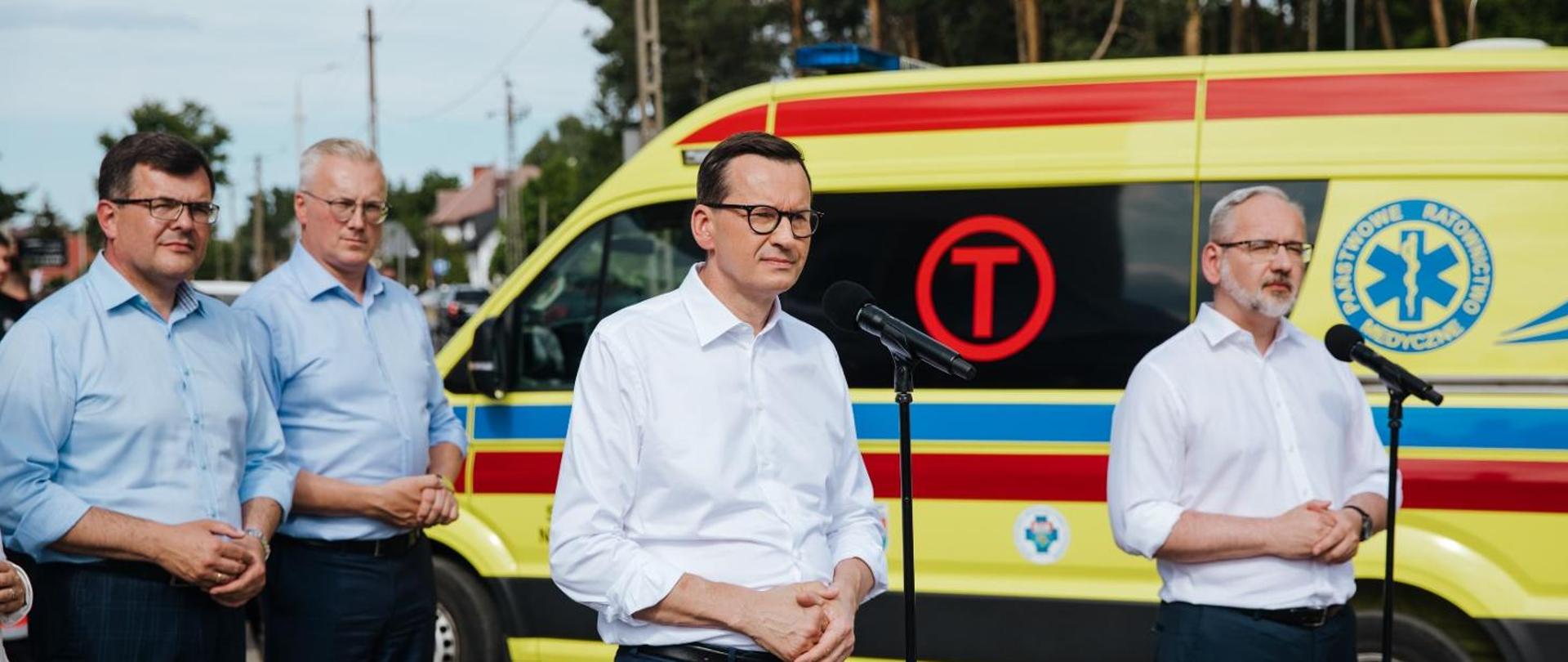 Premier Morawiecki przemawia 