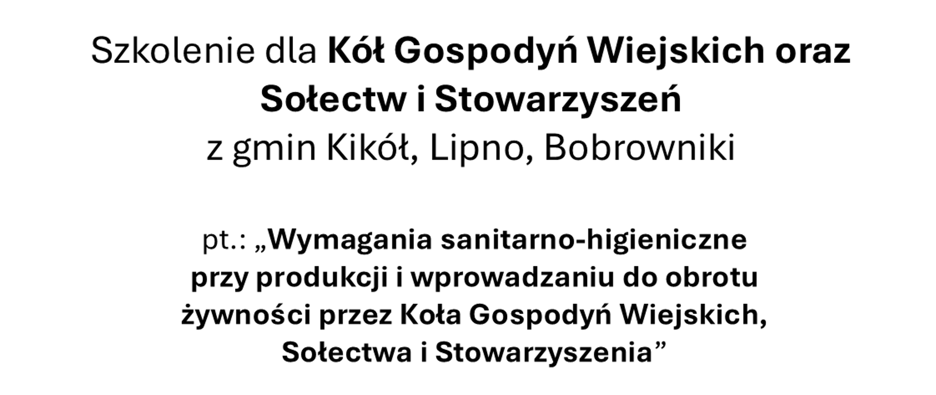 szkolenie kikol lipno bobrowniki