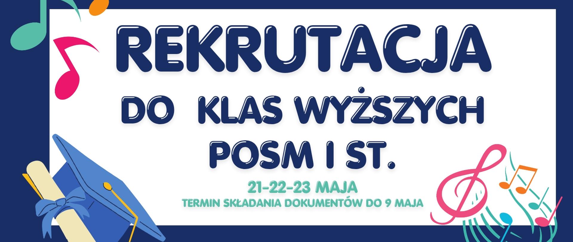 Rekrutacja  na rok szkolny 2026/2027 do klas wyższych POSM I st.