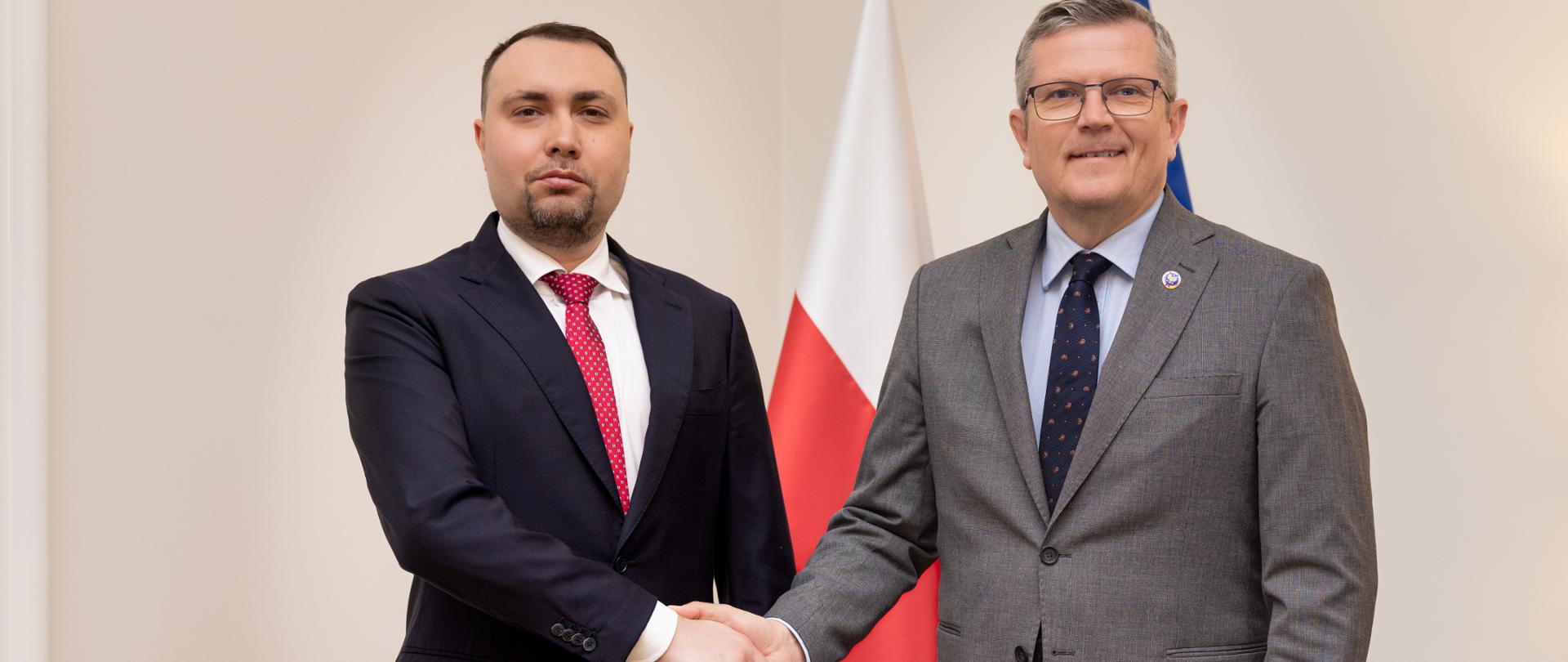 Spotkanie sekretarza stanu Marcina Bosackiego z szefem Biura Prezydenta Ukrainy Kyryłem Budanowem
