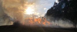 NOWA WIEŚ ZBĄSKA – POŻAR STODOŁY POD LASEM
