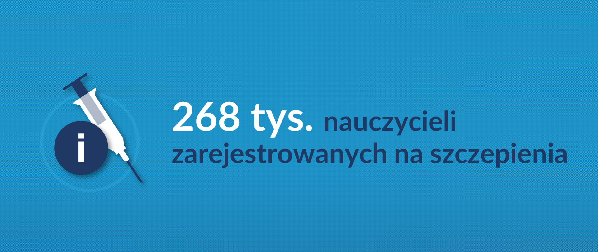 Już jutro, 12 lutego br. rozpocznie się akcja szczepień nauczycieli. W bazie mamy 268 tys. zarejestrowanych osób z całego kraju. 