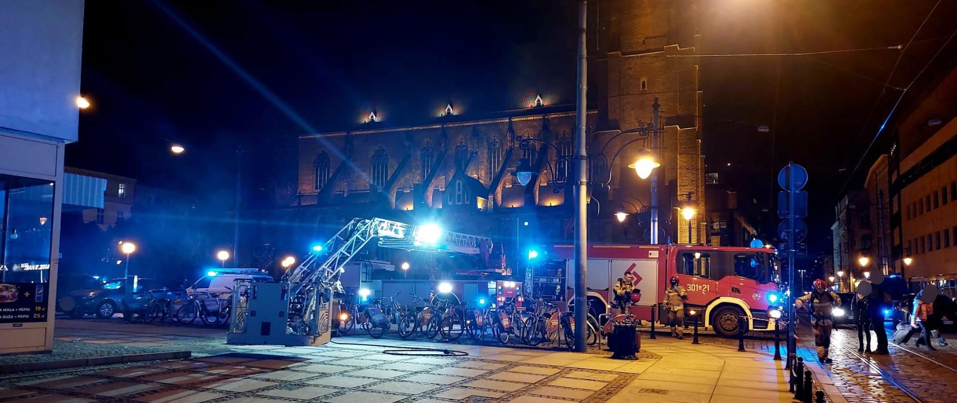 Pożar budynku jednorodzinnego przy ulicy Wita Stwosza we Wrocławiu