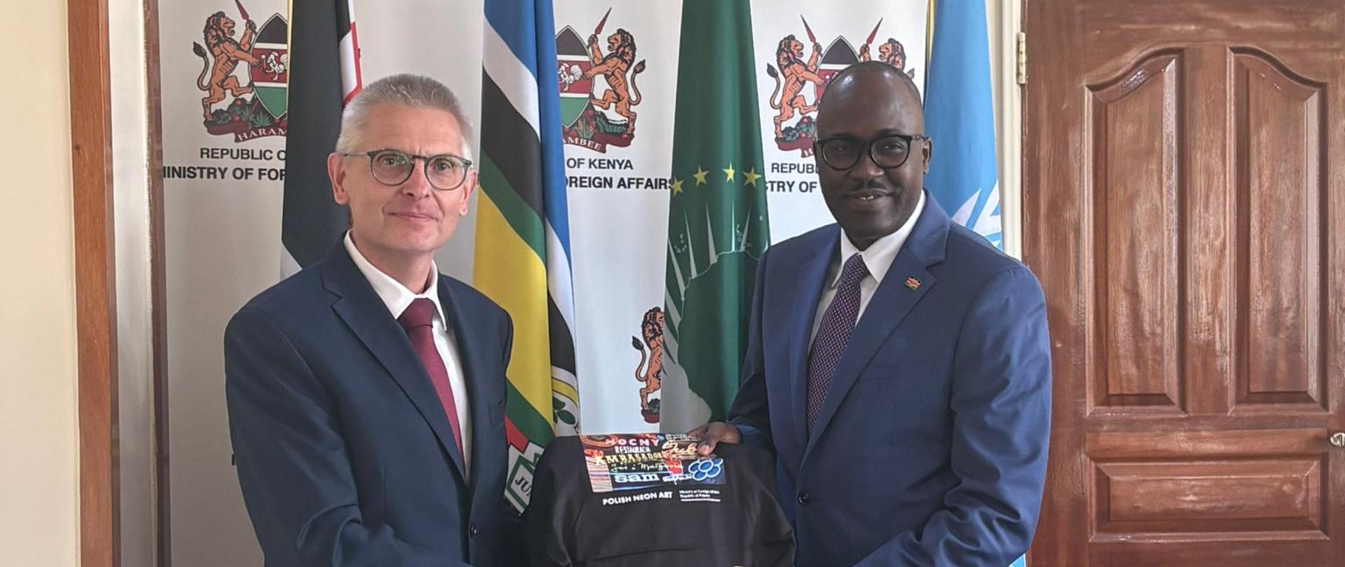 Spotkanie z Principal Secretary Abrahamem Korirem Sing'Oei