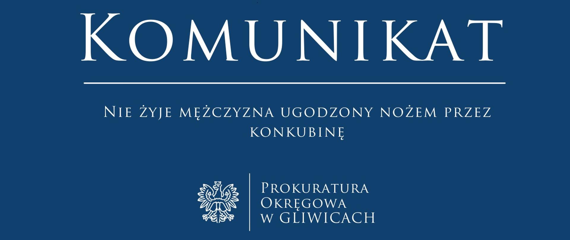Nie żyje mężczyzna ugodzony nożem przez konkubinę