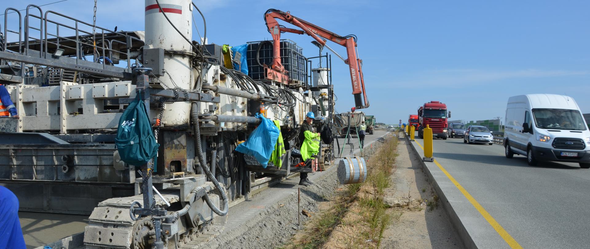 A1 odc. "B" układanie betonu